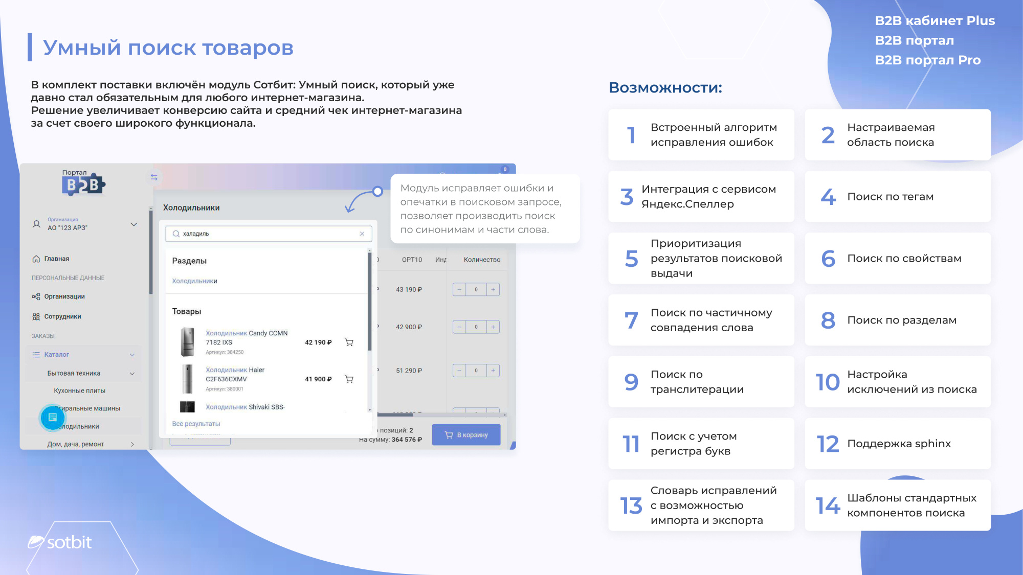 Сотбит: B2B портал – оптовая платформа с личным кабинетом дилера в «АБМ» Сотбит: B2B портал – оптовая платформа с личным кабинетом дилера