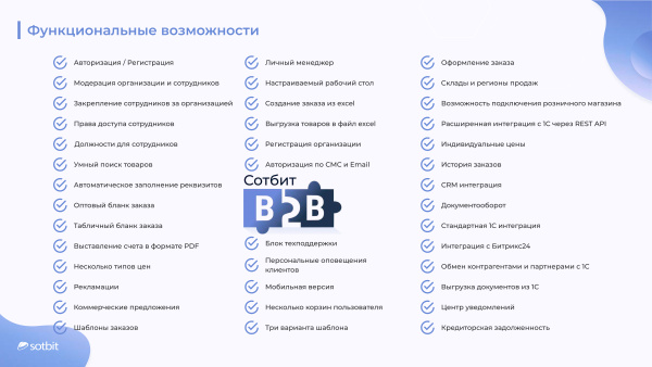 Сотбит: B2B портал – оптовая платформа с личным кабинетом дилера